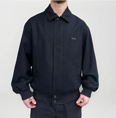 DDP Vintage Paul & Shark Yachting Bomber Hombres Abrigo Chaqueta Lana Harrington Talla M Foto 1 de 4