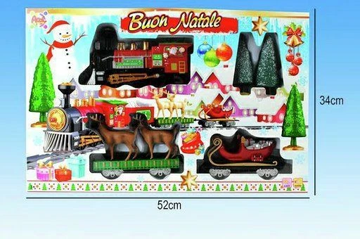 Buon Natale Treno Trenino Giocattolo Gioco Bambini sar - Immagine 1 di 1