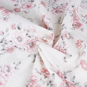 Tela Algodón Flores Rosa Metro Corte 280x280 CM Funda Dobladillo Cojines - Imagen 1 de 5