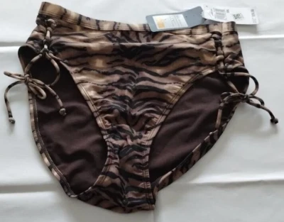 Pantalones de baño Rachel Roy negros/bronceados talla pequeña Foto 1 de 2