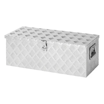 Alubox Werkzeugbox Anhänger Transportkiste Aufbewahrungsbox Alukiste 76x32x27cm - Bild 1 von 4