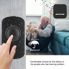 Inalámbrico, timbre de la puerta, campana,impermeable, Control inteligente 300m