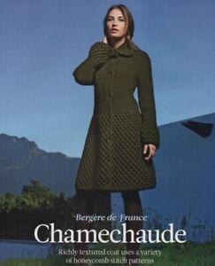CHAMECHAUDE COAT - Knitting Pattern - BERGERE DE FRANCE / Magic+ Aran