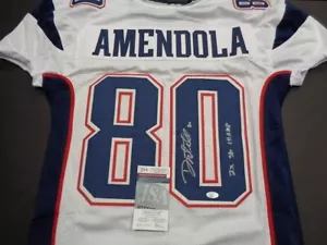 Camiseta de fútbol americano Danny Amendola New England Patriots autografiada personalizada corte profesional - Imagen 1 de 3