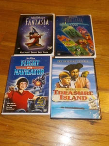 Fantasia / Fantasia 2000 / Treasure Island / Flight of the Navigator DVD Lot - Picture 1 of 1