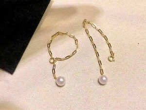Stunning AAA 6-7mm Real Natural South Sea White Round Adjustable Pearl Ring 18k - Picture 1 of 6