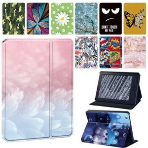 Printed Leather eReader Stand Cover Case -For Amazon Kindle/Paperwhite 1 2 3 4 5 - Afbeelding 1 van 39