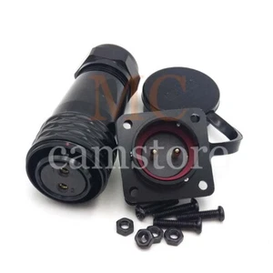 WEIPU SA20 Serie 2 pines Conector Impermeable Negro Aviación Conector de Alimentación Enchufe - Imagen 1 de 8