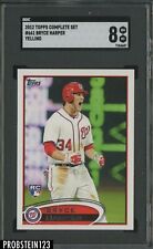 2012 Topps Complete Set 661 Bryce Harper ROOKIE Nationals Yelling SGC8
