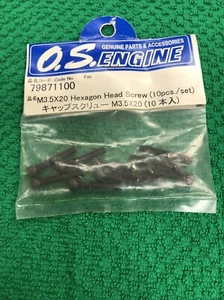 OS Engine M3.5X20 Hexagon Head Screw, 10 Piece Set, NOS - Picture 1 of 4