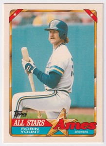1990 TOPPS AMES ALL-STARS ROBIN YOUNT MILWAUKEE BREWERS #5