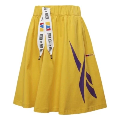 Reebok by Pyer Moss RCPM Skirt Heavy Cotton Yellow Logo Women's Ladies Small - Image 1 of 4