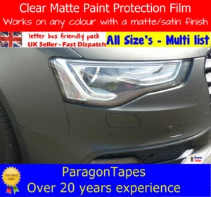 CLEAR MATTE Bike Frame Paint Protection Film Car Matt Helicopter Tape Vinyl eMTB - Picture 1 of 22