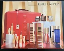 Estee Lauder Blockbuster Holiday Make Up Gift Set w/ Train Case WARM