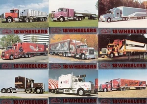 18 EIGHTEEN WHEELERS SERIES 1 1994 BON AIR COMPLETE BASE CARD SET OF 100 TR - Picture 1 of 4