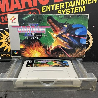 Gradius 3 Boxed W.Manual Super Famicom Snes NTSC-JAP TESTED FREE TRACKED POST - Image 1 of 4