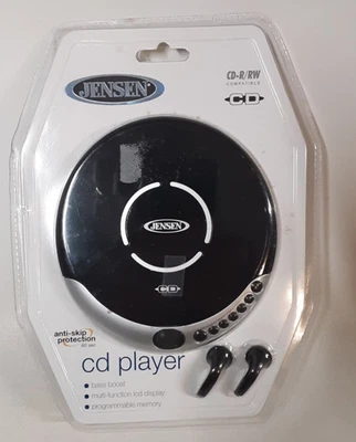 Reproductor de CD portátil Jensen NUEVO SELLADO CD-R RW Bass Boost anti saltos Foto 1 de 2