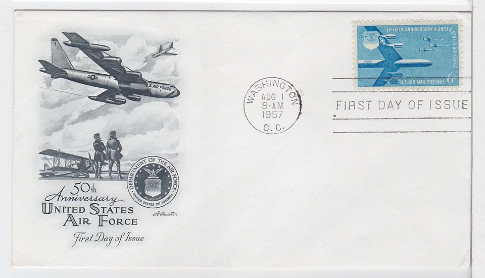TurtlesTradingPost -  Air Force 50 Anniversary  FDC  #C49- 1957 Artmaster Cachet - Image 1 of 1