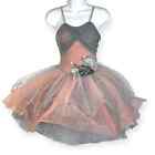 Vorhang Call Kostüme Ballettkleid TuTu rosa grau Stil C375 Größe CLA