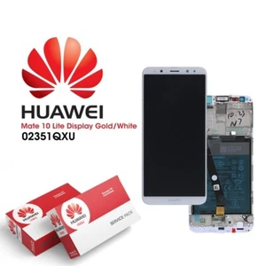 LCD TOUCH DISPLAY RAHMEN AKKU ORIGINAL HUAWEI MATE 10 LITE RNE-L01 L21 WEISS - Bild 1 von 3