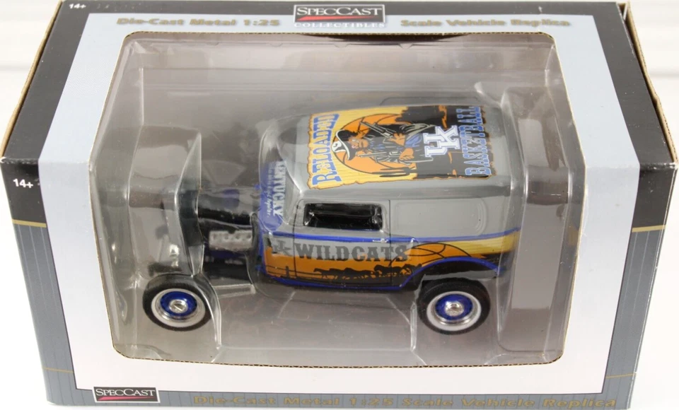 SPECCAST KENTUCKY WILDCATS 2012 B-BALL 1932 FORD SEDAN RAT ROD DIE-CAST 1/25TH