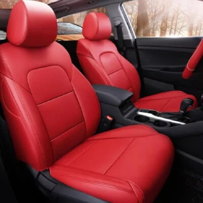 FOR 2005-2024 HYUNDAI TUCSON MOTOPTES CUSTOM CAR SEAT COVERS WATERPROOF LEATHER - Image 1 of 4