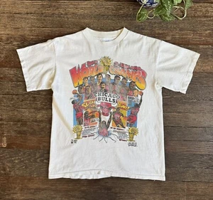 Vintage 1993 / 3-Time World Champs / Chicago Bulls T-Shirt - Picture 1 of 8