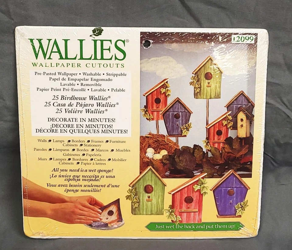 Recortes de papel tapiz Wallies sellados 25 Wallies BIRDHOUSE 3 patrones diferentes Foto 1 de 4