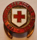 Antique Vintage Enamel Badgebritish Red Cross Societymedicaluniformprop