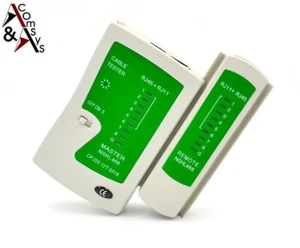 Netzwerktester RJ45 RJ-11 LAN CAT Kabel Prüfer Tester Netzwerk DSL Kabeltester - Bild 1 von 5