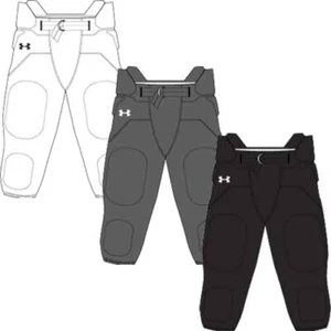 Under Armour Youth Boys Padded Football Pants Integrated, 7 Pads Built in - Picture 1 of 5