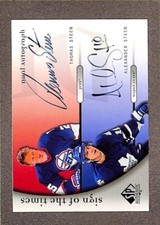2006 SP Authentic Sign Of The Times Dual Auto #D-SS Alexander Steen Thomas Steen