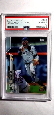 2020 Topps 3D Lenticular #168 Fernando Tatis Jr. PSA 10 Gem Mint POP 47 - Image 1 of 3