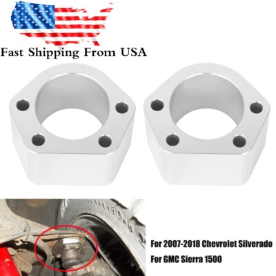 Par de espaciadores de rótula de 2 pulgadas para camioneta Chevy Chevrolet C10 GMC Sierra 1500 EE. UU. Foto 1 de 4
