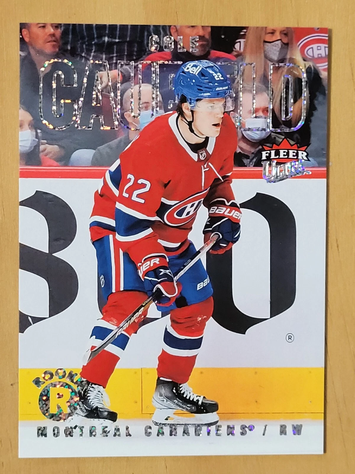 Cole Caufield 2021-22 Fleer Ultra Silver Foil Rookie RC #239 Montreal Canadiens