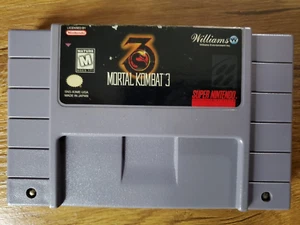 Mortal Kombat 3 - Nintendo SNES Cartridge - Authentic - Clean & Tested - Picture 1 of 5