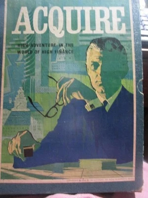Unplayed Avalon Hill Game. ACQUIRE.  Complete Pristine 1968 3M Bookshelf - Image 1 of 2