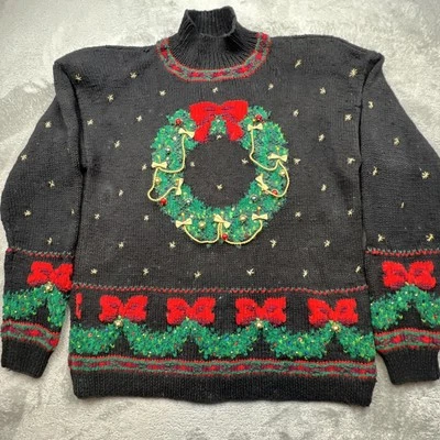 Suéter Mujer Marisa Christina Grande Colección Navidad 1994 Corona Foto 1 de 4