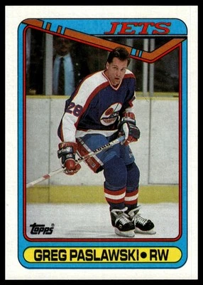 1990-91 Topps #154 Greg Paslawski - Image 1 of 2