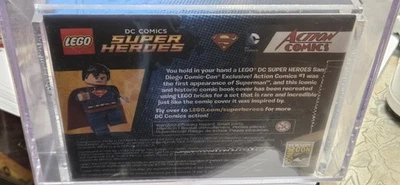 SDCC 1500 Made 2015 LEGO Superman action comics #1 San Diego Comic Con AFA90 - Image 1 of 3