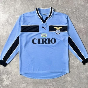 PUMA Lazio 1998-1999 Home L/S Shirt Size M Authentic Free Shipping From JPN - Picture 1 of 20