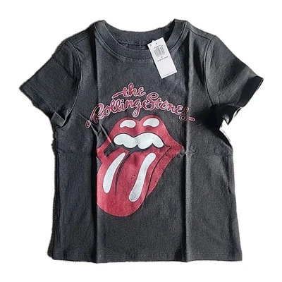 Nueva Camiseta The Rolling Stones Logo Clásico Rockn Roll Azul Marino Niño Pequeño Talla 2T Foto 1 de 4