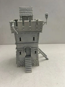 Warhammer Terrain Watchtower of the Empire Wizard's Keep Plastic Primed OOP - Picture 1 of 6