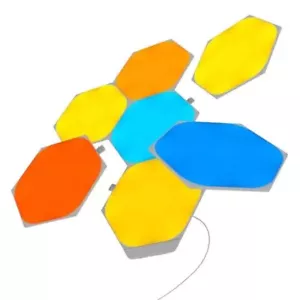 Nanoleaf Shapes 7 Hexagons Smarter Kit Multicolor Hexagon Wall Light Panels WiFi - Picture 1 of 10