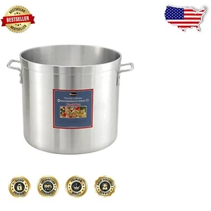 32 Quart Heavy-Duty Aluminum Stock Pot - Perfect for Commercial Kitchens - Picture 1 of 2