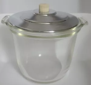 X1 RARO De Colección Pyrex Plato/Bote, Con Tapa de Cromo F-1, 599 - Imagen 1 de 14