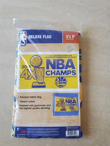 2015 Wincraft Sports NBA 3X5' DELUXE FLAG 4x Champs Golden State Warriors Cover