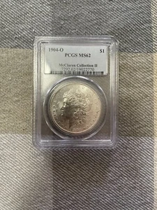 PCGS 1904 - O Morgan Silver Dollar MS62 McClaren Collection II - Picture 1 of 2