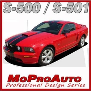2005-2009 Mustang GT Racing Stripes 3M Vinyl Graphics Hood Trunk Rally Decals - Picture 1 of 12