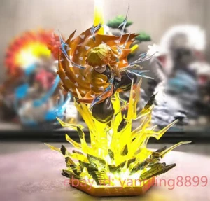 JK Studio Demon Slayer Agatsuma Zenitsu Resin Model Painted Statue Figure W/ LED - Picture 1 of 12